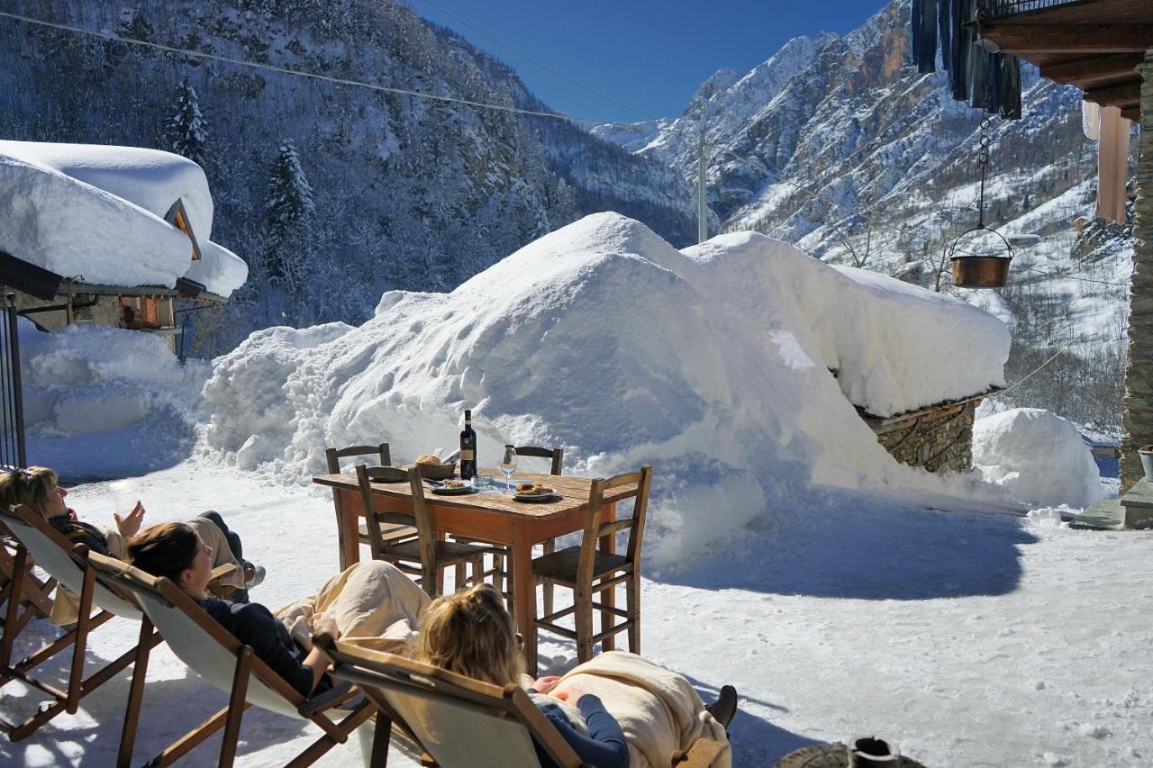 Pensione Albergo Diffuso Ceaglio Valle Maira Marmora Exterior foto
